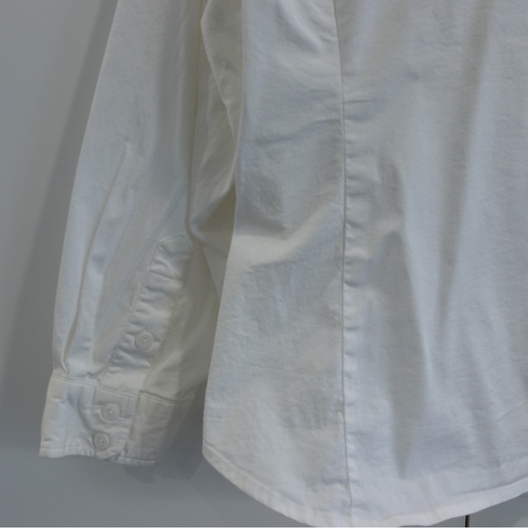 Linea Louis Dell’Olio Sz 3X White Button Front Shirt w/ Pocket Button Up - Picture 10 of 14